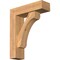 Ekena Millwork Legacy Block Smooth Bracket w/ Offset Brace, Western Red Cedar, 5 1/2"W x 18"D x 22"H BKT0604X18X22LEC05SWR - alternate 1